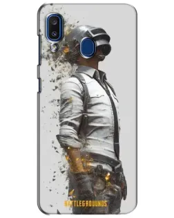 Чехол для Samsung Galaxy a20 2019 (A205F) с картинкой «PUBG — боец в пыли»
