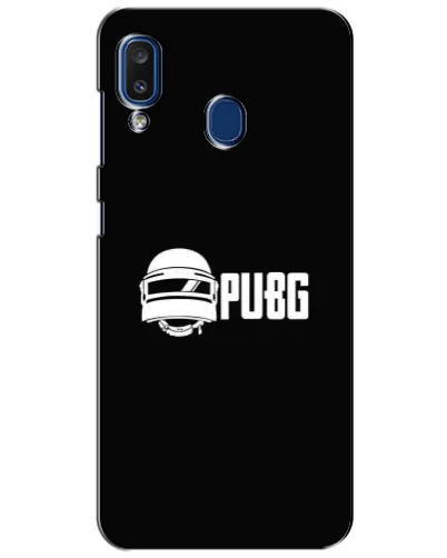 Чехол для Samsung Galaxy a20 2019 (A205F) с картинкой «PUBG — классический лого»