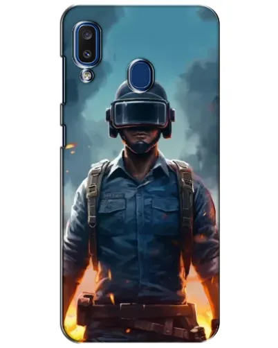 Чехол для Samsung Galaxy a20 2019 (A205F) с картинкой «PUBG — реалистичный герой»