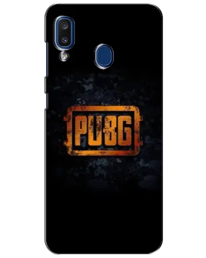 Чехол для Samsung Galaxy a20 2019 (A205F) с картинкой «PUBG — золотой логотип»