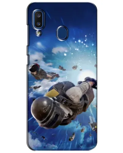 Чехол для Samsung Galaxy a20 2019 (A205F) с картинкой «Десант PUBG — прыжок»