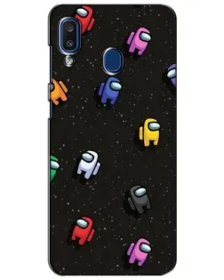 Чехол для Samsung Galaxy a20 2019 (A205F) с картинкой «Космический паттерн Among Us» Чехол для Samsung Galaxy a20 2019 (A205F) с картинкой «Космический паттерн Among Us»