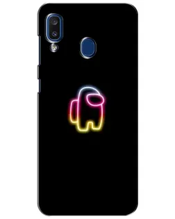 Чехол для Samsung Galaxy a20 2019 (A205F) с картинкой «Among Us градиент»