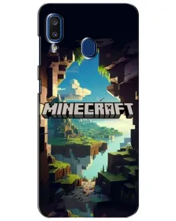 Чехол для Samsung Galaxy a20 2019 (A205F) с картинкой «Пещера Майнкрафт» Чехол для Samsung Galaxy a20 2019 (A205F) с картинкой «Пещера Майнкрафт»