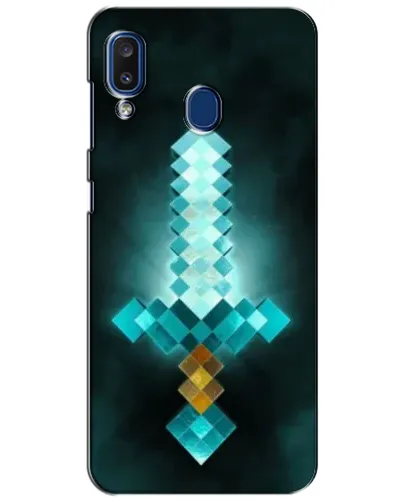 Чехол для Samsung Galaxy a20 2019 (A205F) с картинкой «Алмазный меч неон»
