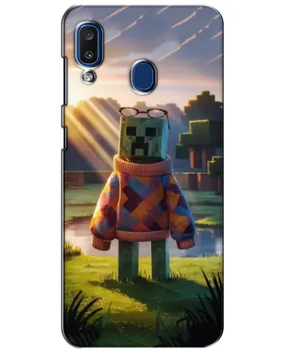 Чехол для Samsung Galaxy a20 2019 (A205F) с картинкой «Крипер в свитере»