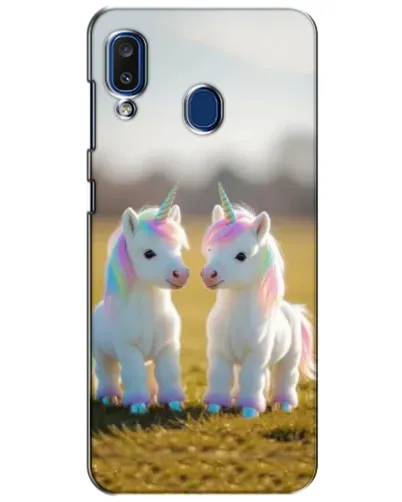 Чехол для Samsung Galaxy a20 2019 (A205F) с картинкой «Пара единорогов»