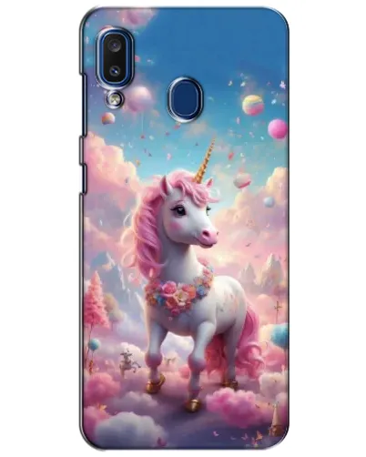 Чехол для Samsung Galaxy a20 2019 (A205F) с картинкой «Единорог среди облаков»