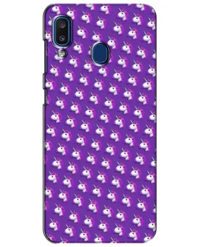 Чехол для Samsung Galaxy a20 2019 (A205F) с картинкой «Единороги на фиолетовом»