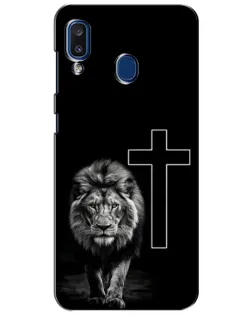 Чохол для Samsung Galaxy a20 2019 (A205F) з картинкою «Лев та Хрест»