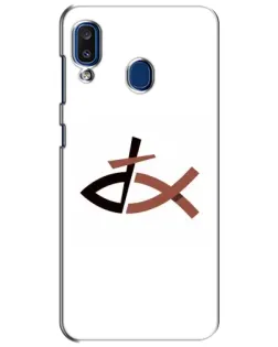 Чохол для Samsung Galaxy a20 2019 (A205F) з картинкою «Риба та хрест»