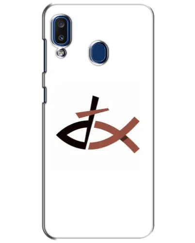 Чохол для Samsung Galaxy a20 2019 (A205F) з картинкою «Риба та хрест»