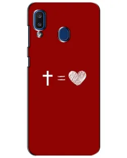Чехол для Samsung Galaxy a20 2019 (A205F) с картинкой «Уравнение любви»