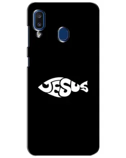 Чехол для Samsung Galaxy a20 2019 (A205F) с картинкой «Рыба Jesus»