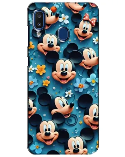 Чехол для Samsung Galaxy a20 2019 (A205F) с картинкой «Паттерн Микки и Минни»