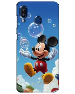 Чехол для Samsung Galaxy a20 2019 (A205F) с картинкой «Mickey и мыльные пузыри»