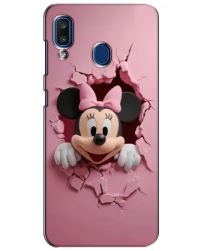 Чехол для Samsung Galaxy a20 2019 (A205F) с картинкой «Минни сквозь стену»