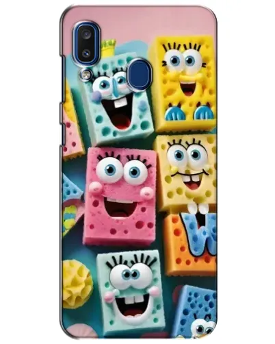 Чехол для Samsung Galaxy a20 2019 (A205F) с картинкой «Цветные губки»