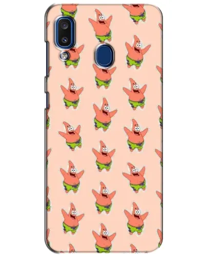 Чехол для Samsung Galaxy a20 2019 (A205F) с картинкой «Патрик Стар паттерн»