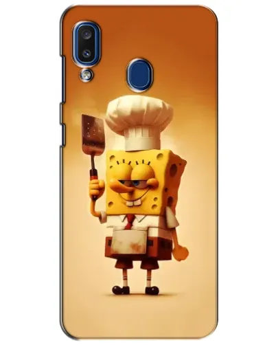 Чехол для Samsung Galaxy a20 2019 (A205F) с картинкой «Губка Боб повар»