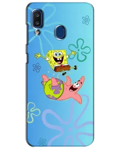 Чехол для Samsung Galaxy a20 2019 (A205F) с картинкой «Спанч Боб и Патрик»
