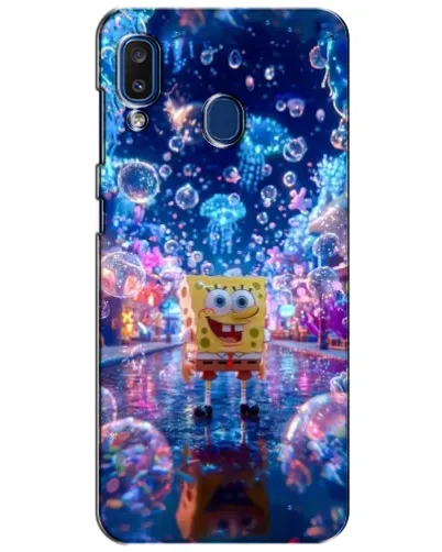 Чехол для Samsung Galaxy a20 2019 (A205F) с картинкой «Неоновый океан»