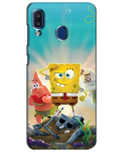 Чехол для Samsung Galaxy a20 2019 (A205F) с картинкой «Спанч Боб победитель»