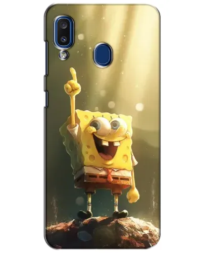 Чехол для Samsung Galaxy a20 2019 (A205F) с картинкой «Сияющий Спанч Боб»