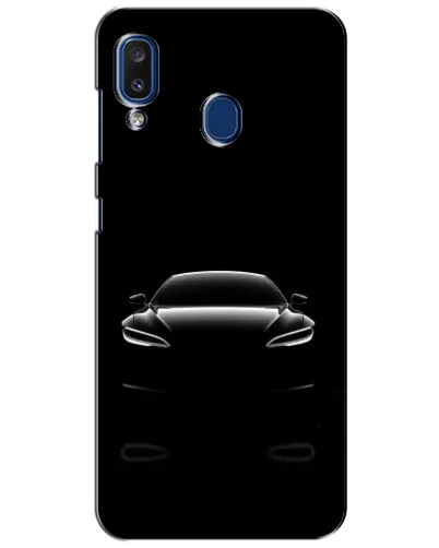 Чохол для Samsung Galaxy a20 2019 (A205F) з картинкою «Силует Tesla Night»