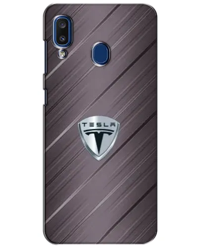 Чохол для Samsung Galaxy a20 2019 (A205F) з картинкою «Металева текстура Tesla»