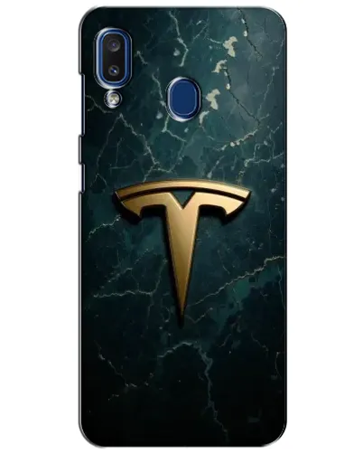 Чохол для Samsung Galaxy a20 2019 (A205F) з картинкою «Мармурова Tesla Gold»