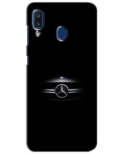 Чехол для Samsung Galaxy a20 2019 (A205F) с картинкой «Mercedes — абстрактные линии»