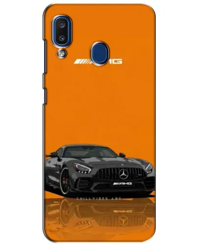 Чехол для Samsung Galaxy a20 2019 (A205F) с картинкой «Оранжевый Mercedes AMG»