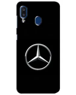 Чехол для Samsung Galaxy a20 2019 (A205F) с картинкой «Mercedes классический лого»