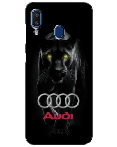 Чехол для Samsung Galaxy a20 2019 (A205F) с картинкой «Пантера и Audi» Чехол для Samsung Galaxy a20 2019 (A205F) с картинкой «Пантера и Audi»