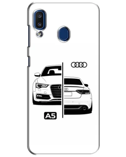 Чехол для Samsung Galaxy a20 2019 (A205F) с картинкой «Audi — контрастный дизайн» Чехол для Samsung Galaxy a20 2019 (A205F) с картинкой «Audi — контрастный дизайн»