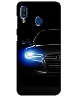 Чехол для Samsung Galaxy a20 2019 (A205F) с картинкой «Неоновый взгляд Audi» Чехол для Samsung Galaxy a20 2019 (A205F) с картинкой «Неоновый взгляд Audi»