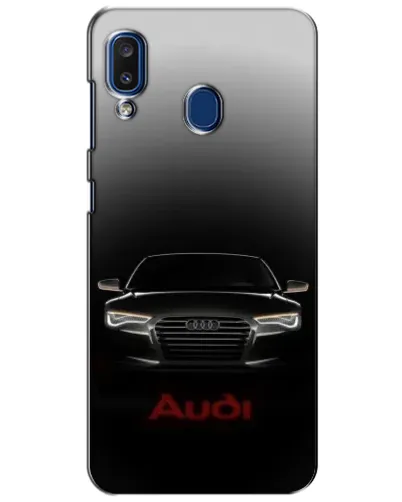 Чехол для Samsung Galaxy a20 2019 (A205F) с картинкой «Audi — градиентный контур» Чехол для Samsung Galaxy a20 2019 (A205F) с картинкой «Audi — градиентный контур»