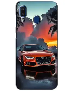 Чехол для Samsung Galaxy a20 2019 (A205F) с картинкой «Audi — закат» Чехол для Samsung Galaxy a20 2019 (A205F) с картинкой «Audi — закат»