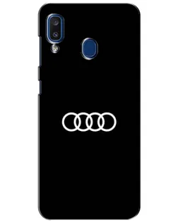 Чехол для Samsung Galaxy a20 2019 (A205F) с картинкой «Audi White Logo» Чехол для Samsung Galaxy a20 2019 (A205F) с картинкой «Audi White Logo»