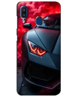 Чехол для Samsung Galaxy a20 2019 (A205F) с картинкой «Lamborghini красное сияние»