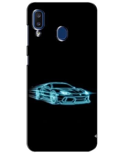 Чехол для Samsung Galaxy a20 2019 (A205F) с картинкой «Неоновый контур Lamborghini» Чехол для Samsung Galaxy a20 2019 (A205F) с картинкой «Неоновый контур Lamborghini»