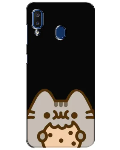 Чехол для Samsung Galaxy a20 2019 (A205F) с картинкой «Пушин на черном»