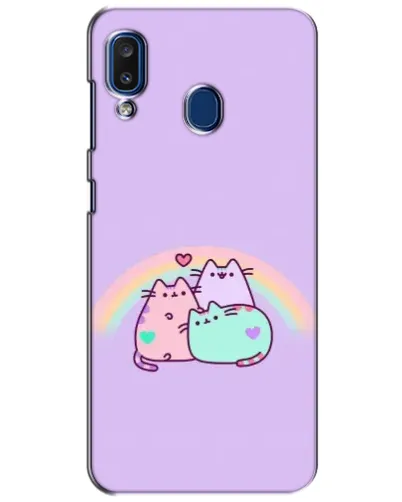 Чехол для Samsung Galaxy a20 2019 (A205F) с картинкой «Радужные Пушины»