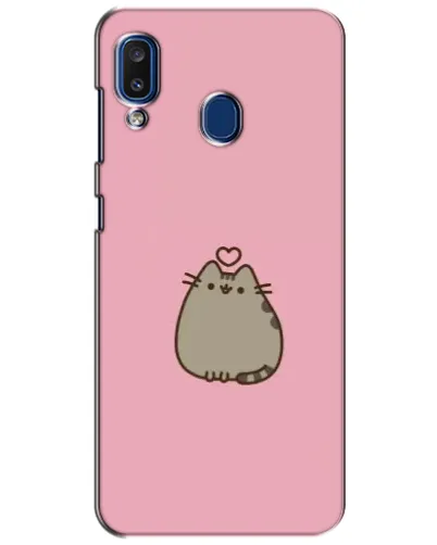 Чехол для Samsung Galaxy a20 2019 (A205F) с картинкой «Pusheen сердце»
