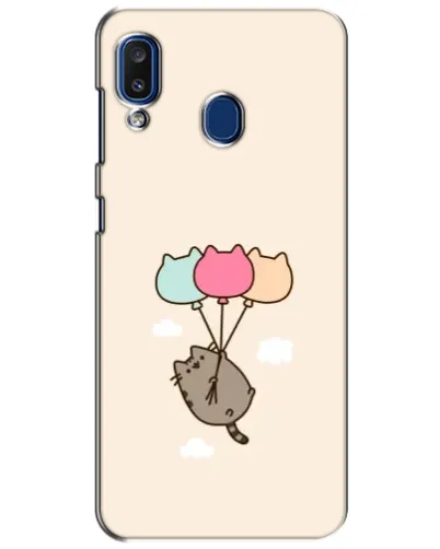 Чехол для Samsung Galaxy a20 2019 (A205F) с картинкой «Пушин на шариках»