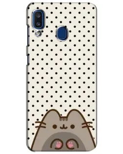 Чехол для Samsung Galaxy a20 2019 (A205F) с картинкой «Пушин в горошек»