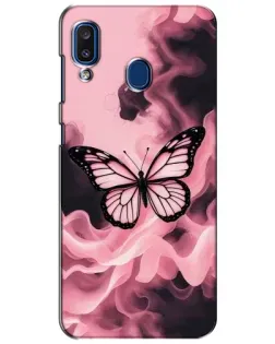 Чохол для Samsung Galaxy a20 2019 (A205F) з картинкою «Метелик у диму»