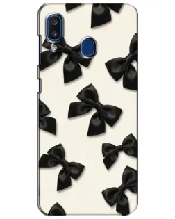 Чохол для Samsung Galaxy a20 2019 (A205F) з картинкою «Чорні бантики»