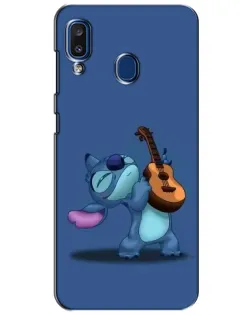 Чехол для Samsung Galaxy a20 2019 (A205F) с картинкой «Стич с укулеле»